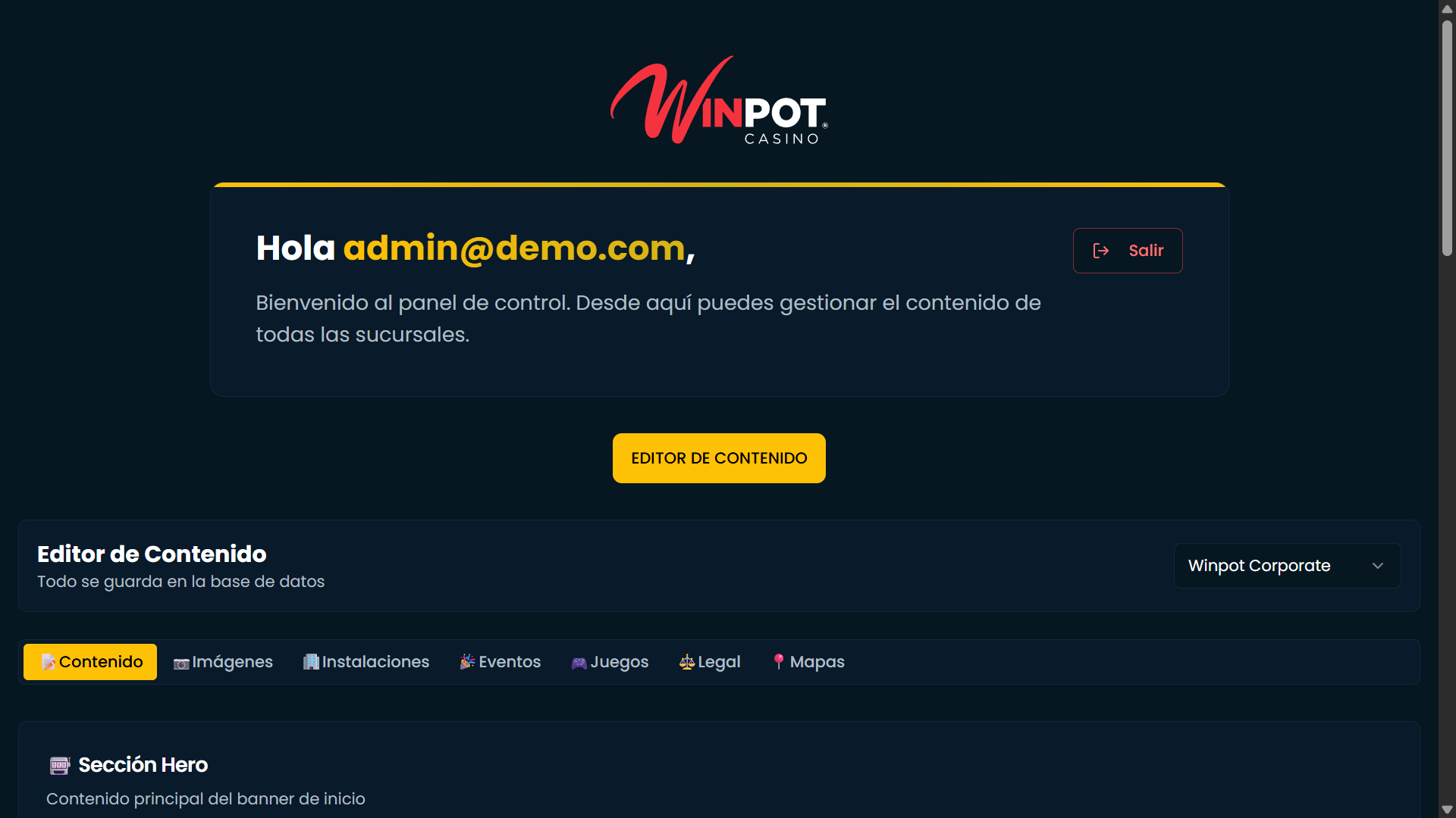 Winpot CMS & Multi-Tenant miniatura 3